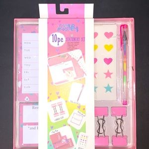 Cute Girl’s 10 Piece Stationary Set
